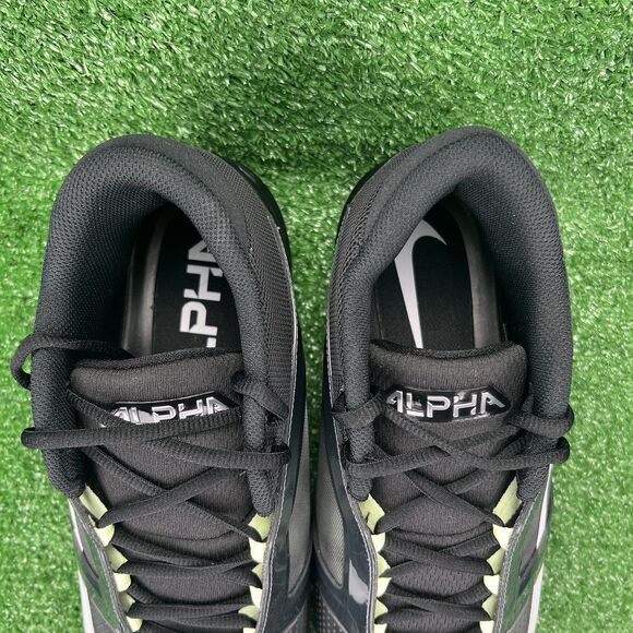 Nike 2024 Alpha Menace 4 Pro Mens 14 Football Cleats Black/Smoke Grey FD7037-001 - Picture 17 of 17